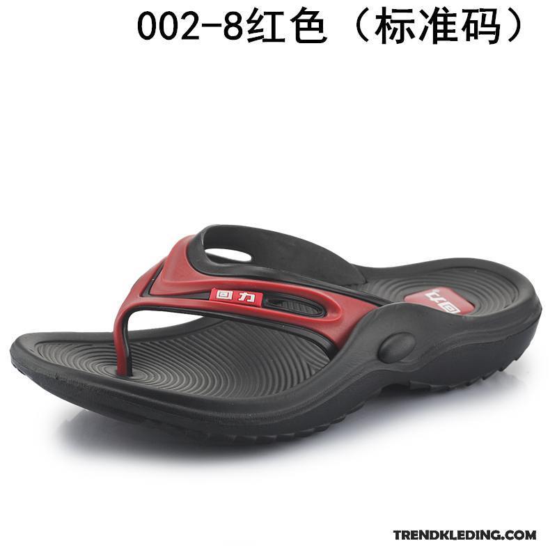 Slippers Heren Mannen Massage Outdoor Schoenen Slijtvastheid Antislip Zandkleur Rood