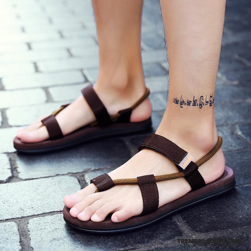 Slippers Heren Pantoffels Zomer Mannen Antislip Vrouwen Rome Zandkleur Zwart