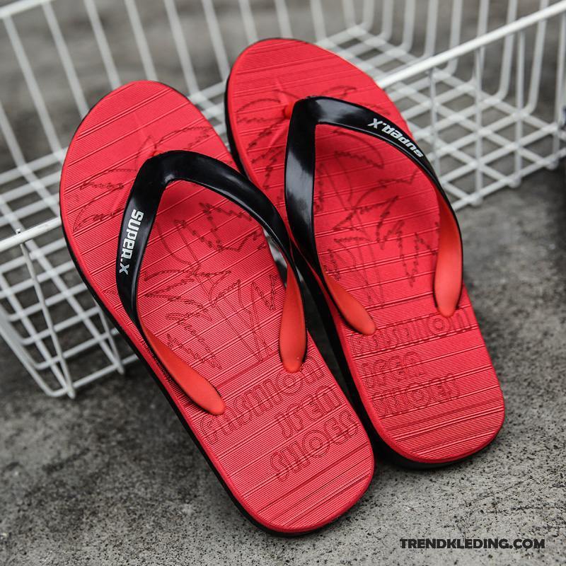 Slippers Heren Persoonlijk Antislip Pantoffels Schoenen Mannen Trend Zandkleur Rood