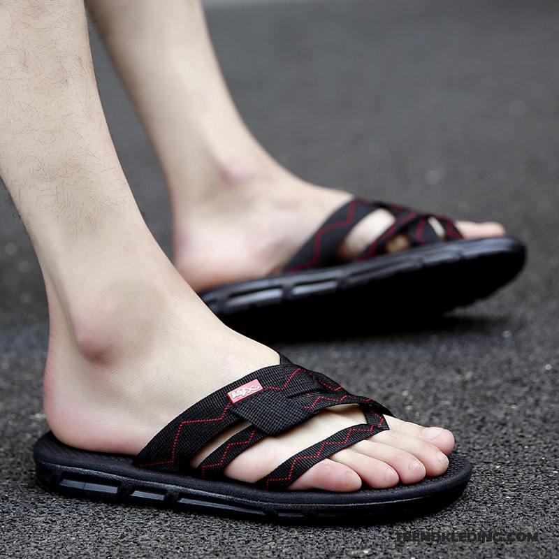 Slippers Heren Persoonlijk Sandaal Zomer Antislip Mannen Outdoor Zandkleur Zwart