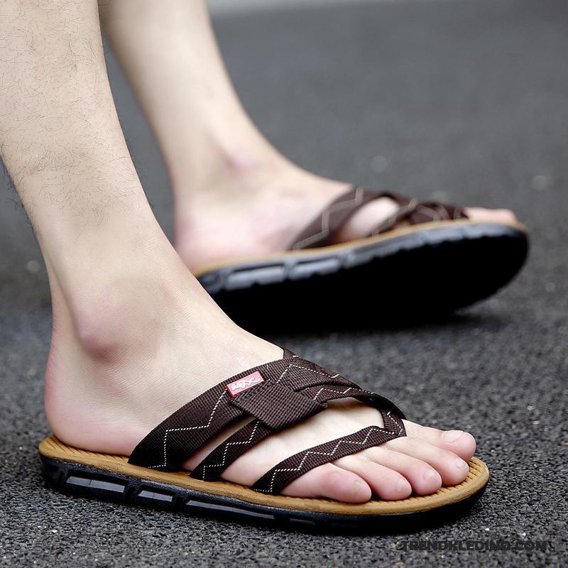 Slippers Heren Persoonlijk Sandaal Zomer Antislip Mannen Outdoor Zandkleur Zwart