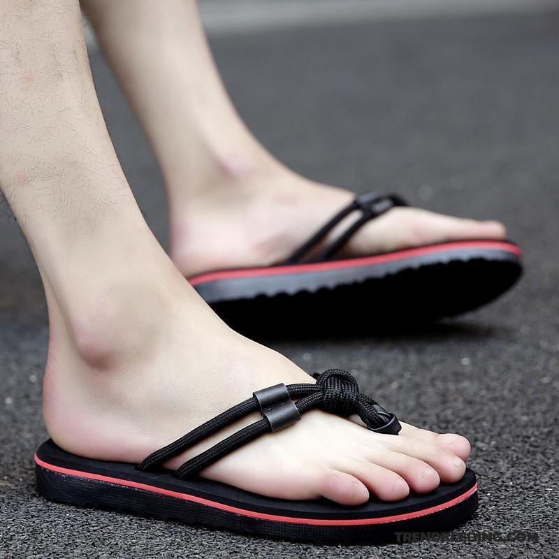 Slippers Heren Persoonlijk Sandaal Zomer Antislip Mannen Outdoor Zandkleur Zwart