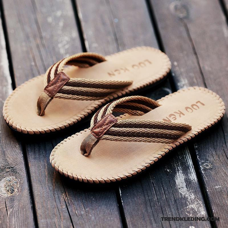 Slippers Heren Zomer Antislip Badkamer 2018 Mannen Voorjaar Zandkleur Zwart Grijs