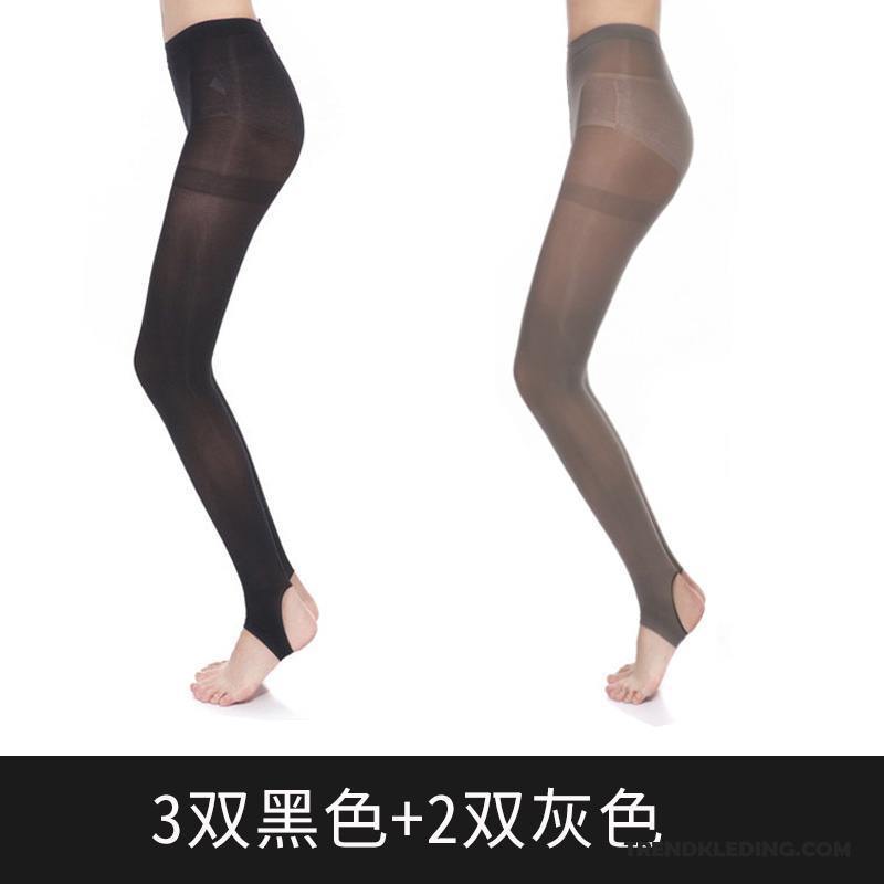 Sokken Dames Panty Fluweel Sokken Legging Voorjaar Dun Herfst Zwart