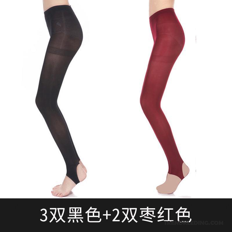 Sokken Dames Panty Fluweel Sokken Legging Voorjaar Dun Herfst Zwart