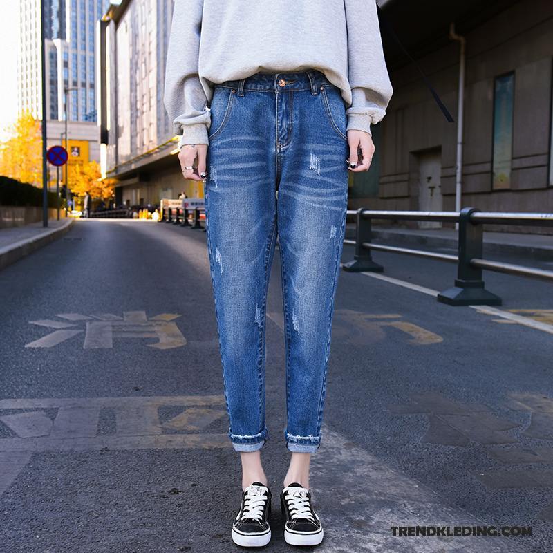 Spijkerbroek Dames Spijkerbroek Jeans Losse 2018 Nieuw Voorjaar Trend Lichtblauw