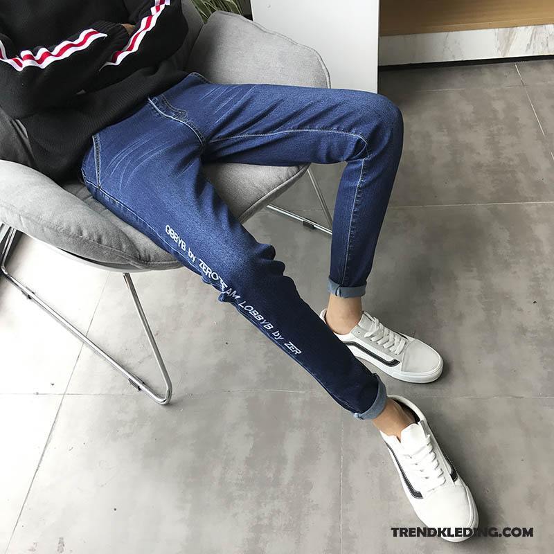 Spijkerbroek Heren 2018 Slim Fit Herfst Spijkerbroek Jeans Trend Jeugd Zwart