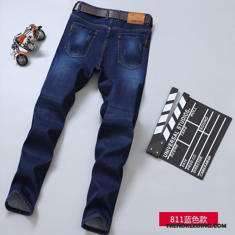 Spijkerbroek Heren Casual 2018 Jeugd Voorjaar Spijkerbroek Jeans Rechtdoor Blauw