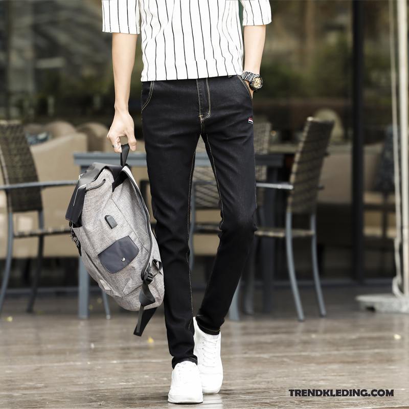 Spijkerbroek Heren Nieuw Voorjaar Trend Mini Casual Broek Spijkerbroek Jeans Zwart