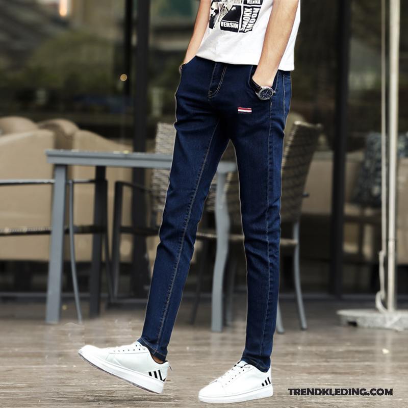 Spijkerbroek Heren Nieuw Voorjaar Trend Mini Casual Broek Spijkerbroek Jeans Zwart