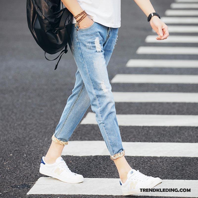 Spijkerbroek Heren Voorjaar Trend Potlood Broek Slim Fit Spijkerbroek Jeans Mannelijk Zwart