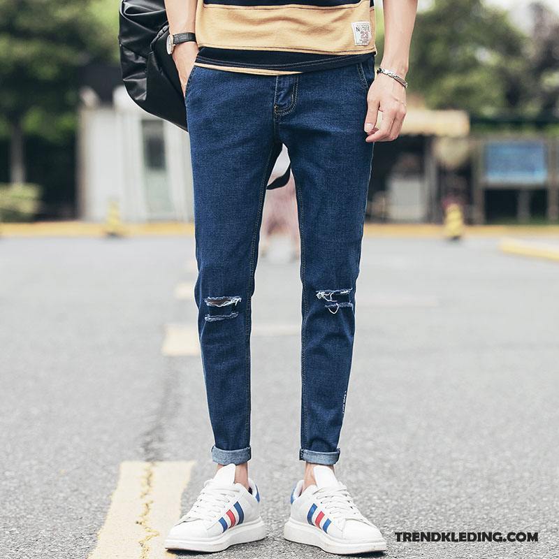 Spijkerbroek Heren Voorjaar Trend Potlood Broek Slim Fit Spijkerbroek Jeans Mannelijk Zwart