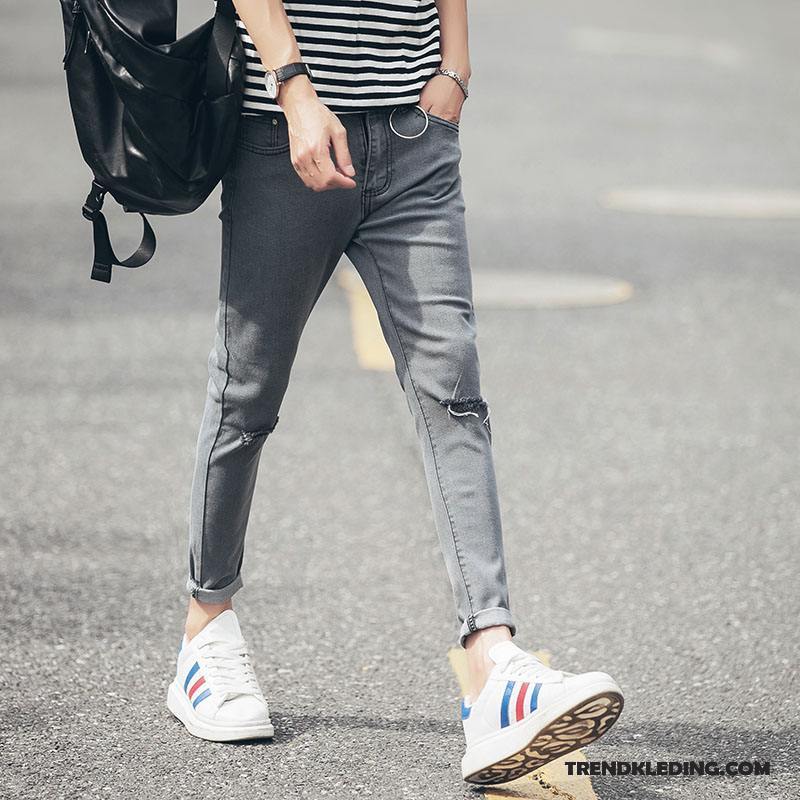 Spijkerbroek Heren Voorjaar Trend Potlood Broek Slim Fit Spijkerbroek Jeans Mannelijk Zwart