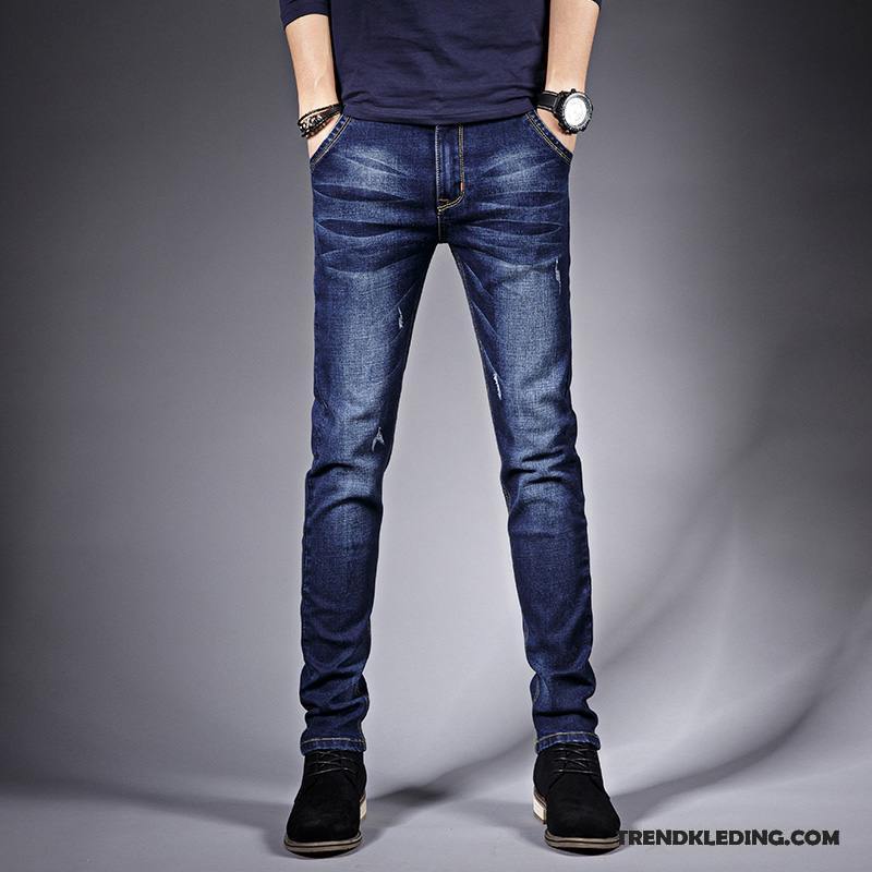 Spijkerbroek Heren Zomer Spijkerbroek Jeans Skinny Voorjaar Jeugd Trend Zwart