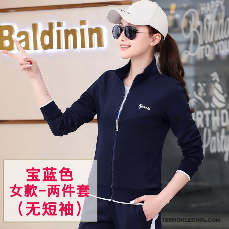 Sportkleding Heren Running Dames Pak Nieuw Casual Voorjaar Grijs