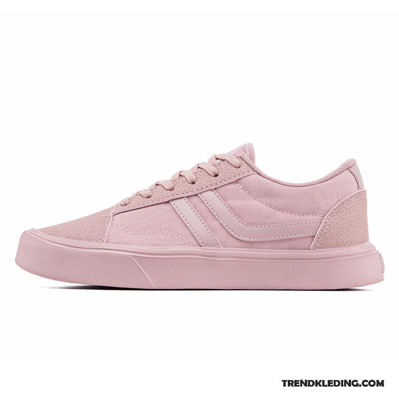 Sportschoenen Dames Bloemen Skateboard Schoenen Vrouwen Voorjaar 2018 Casual Roze Wit Zwart