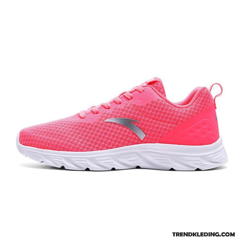 Sportschoenen Dames Echte Loopschoenen Maas Lichte Zomer Casual Roze Rood