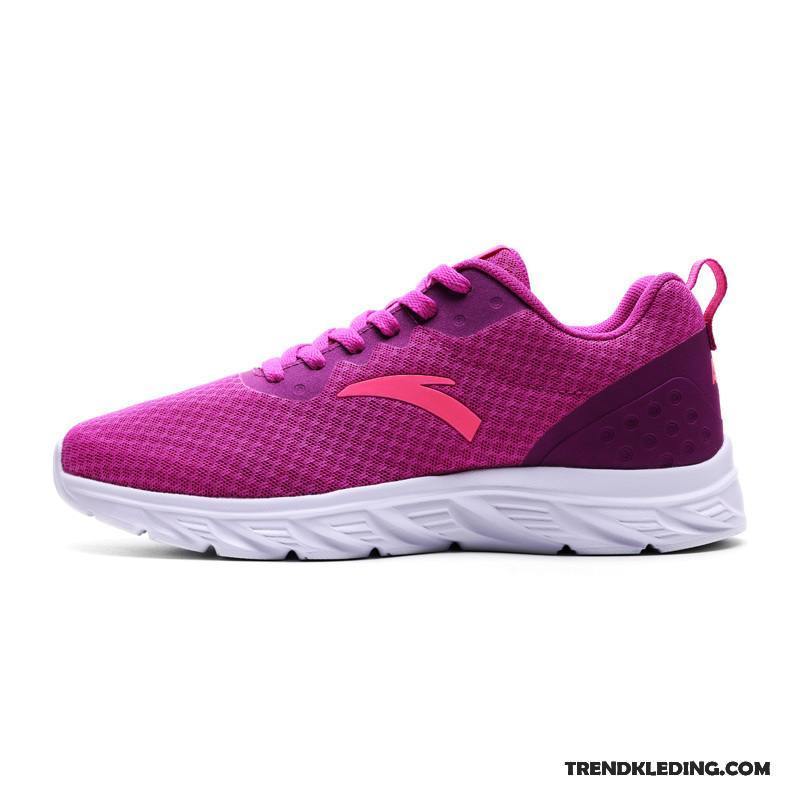 Sportschoenen Dames Echte Loopschoenen Maas Lichte Zomer Casual Roze Rood