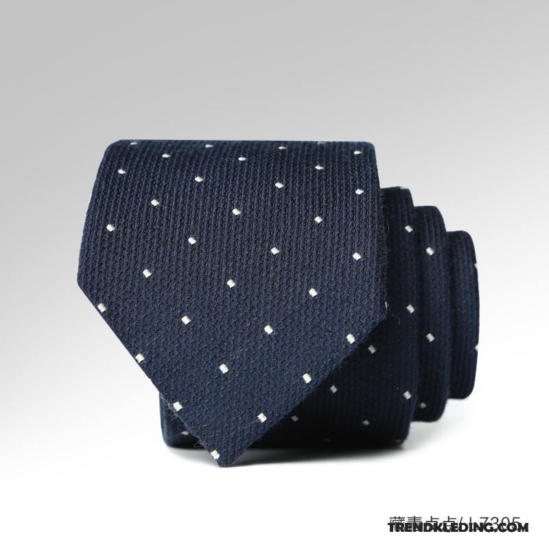 Stropdas Heren Geklede Herfst Wol Business Geschenkdoos Werk Marineblauw Rood