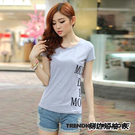 T-shirt Dames Kort Leggings T-shirts 2018 Mini Student Wit