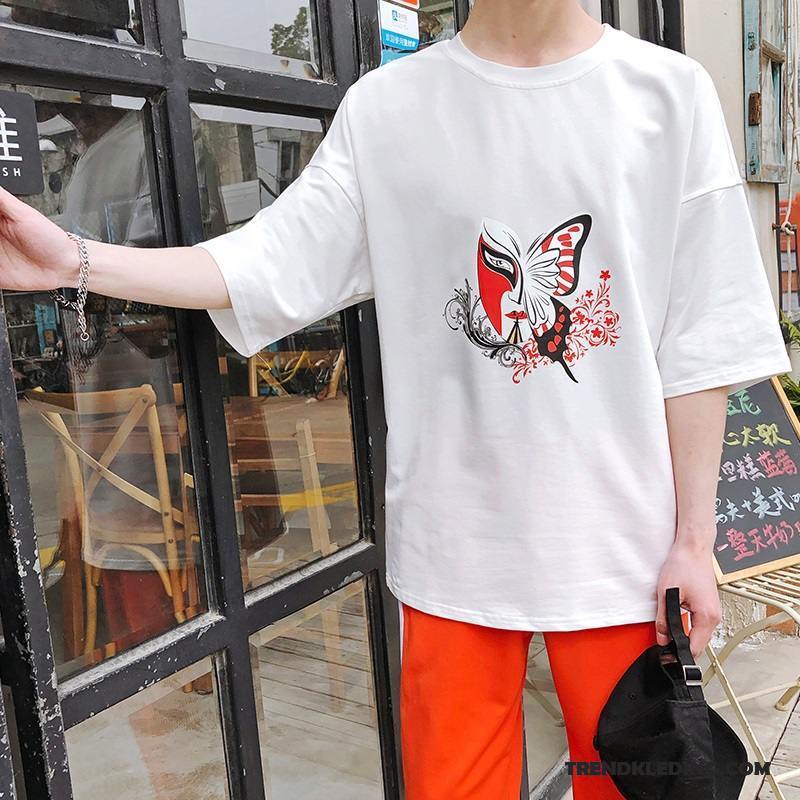 T-shirt Heren Zomer Jasje 2018 Mannelijk Student Losse Geel