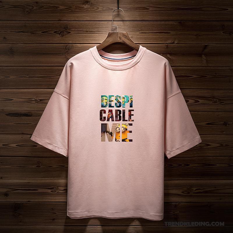 T-shirt Heren Zomer Jasje 2018 Mannelijk Student Losse Geel