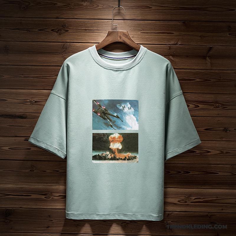 T-shirt Heren Zomer Jasje 2018 Mannelijk Student Losse Geel