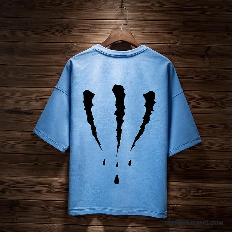 T-shirt Heren Zomer Jasje 2018 Mannelijk Student Losse Geel