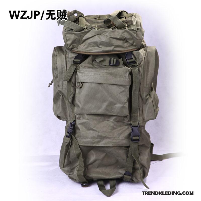 Wandelrugzak Heren Groot Alpinisme Tas Outdoor Tactiek Zwart