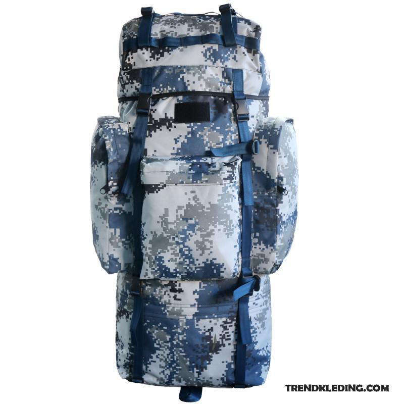 Wandelrugzak Heren Reizen Dames Grote Capaciteit Outdoor Wandelen Tas Blauw