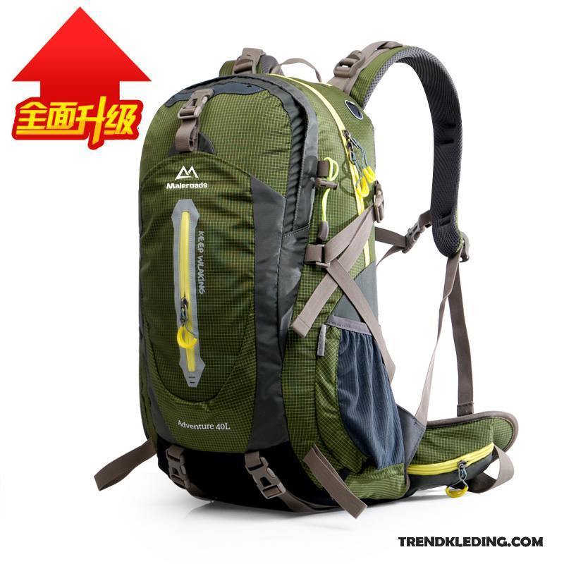 Wandelrugzak Heren Reizen Outdoor Alpinisme Wandelen Tas Dames Rood