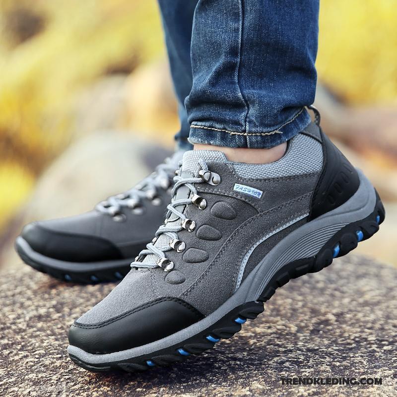 Wandelschoenen Heren Outdoor Trend Mannen Sportschoenen Casual Ademende Grijs