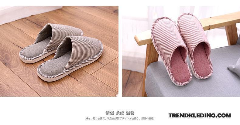 Pantoffels Dames Winter Japanse Pantoffels Houten Vloer Antislip - Plus Size Mannen Vrouwen