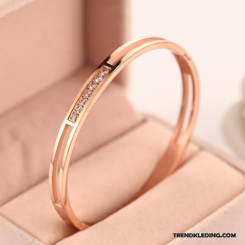 Armband Dames Verjaardagscadeau Armbanden Student Heren Lovers Roze Goud