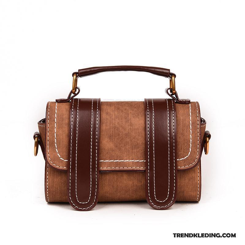 Handtas Dames Nieuw Messenger Tas Vintage 2018 Mini Bruine