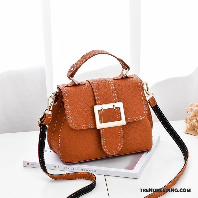 Handtas Dames Nieuw Trend Messenger Tas Persoonlijkheid Mode Mini Bruine