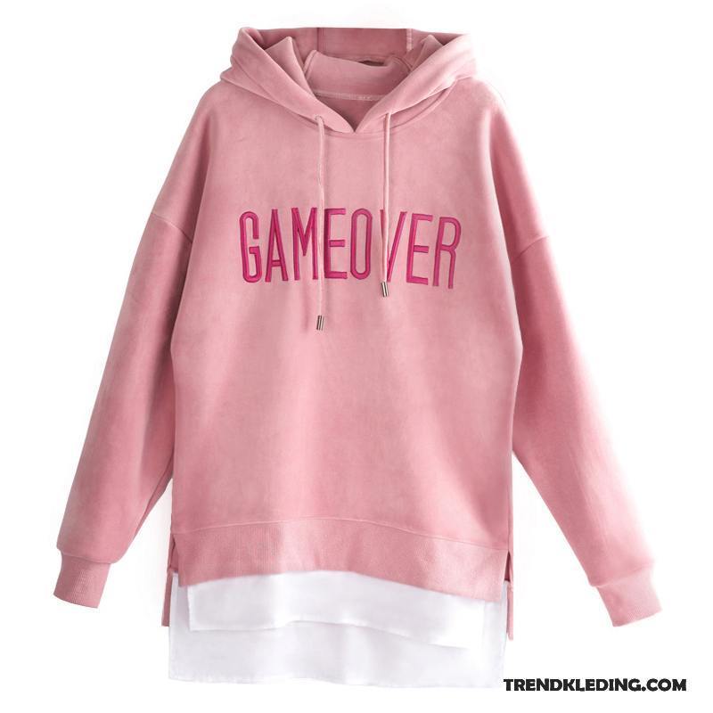 Hoodie Dames Losse Student 2018 Plus Kasjmier Voorjaar Fluweel Roze Goud