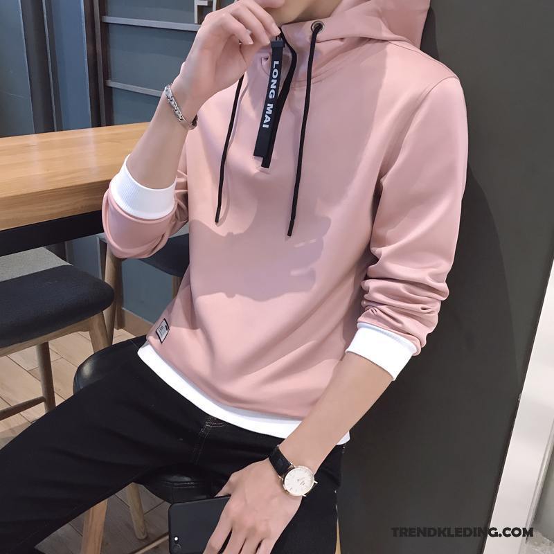 Hoodie Heren Jas Student Losse Mooi Super Trend Rood Licht