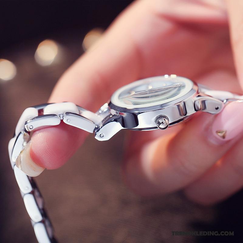 Horloge Dames Eenvoudig Quartz Horloge Meisje Mini Armbanden Trend Roze