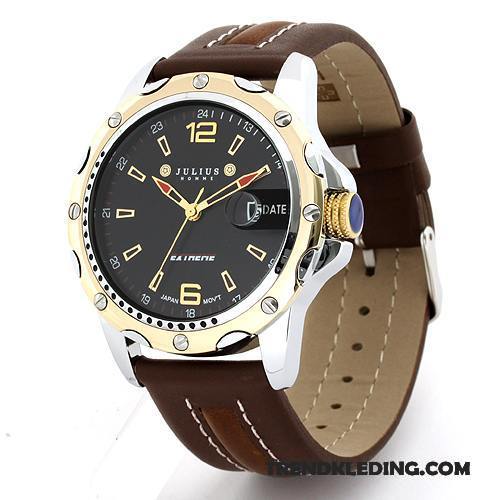 Horloge Heren Casual Elegante Kalender Business Riem