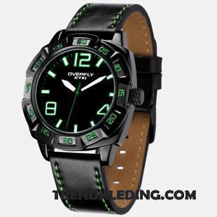 Horloge Heren Student Trend Quartz Horloge Mode Sport Tiener Groen