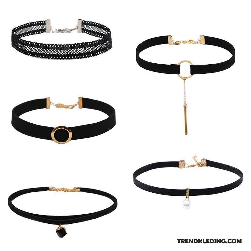 Ketting Dames Eenvoudig Kant Accessoires Korte Zwart Kopen Ketting Dames Eenvoudig Kant Accessoires Korte Zwart