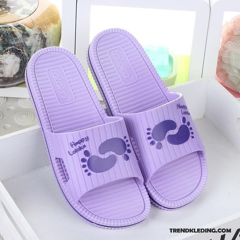 Pantoffels Dames Slippers Lovers Vrouwen Antislip Zomer Groot Purper