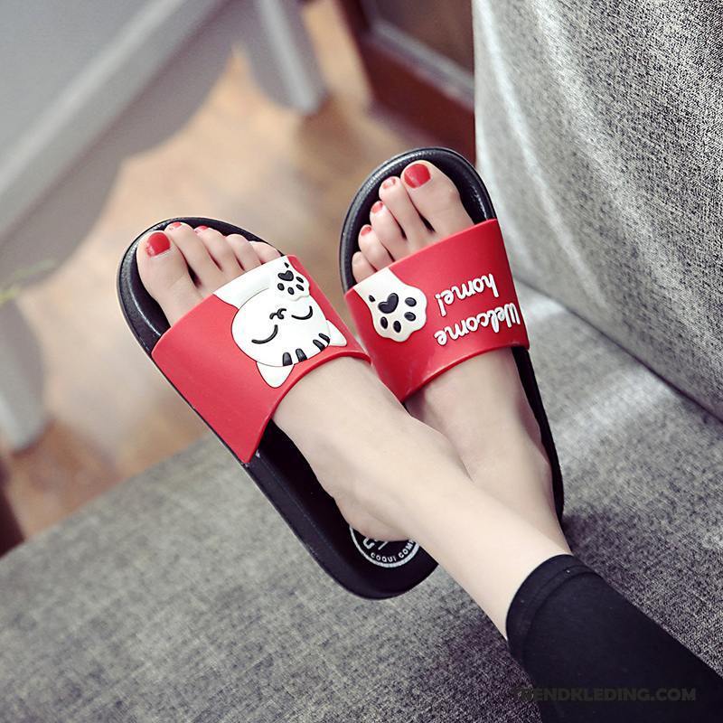 Pantoffels Dames Zomer Mannen Antislip Lovers Badkamer Slippers Rood