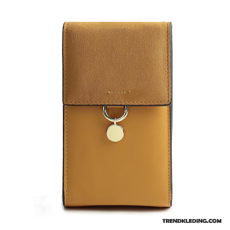 Portemonnee Dames Mini Tas Nieuw Telefoon Ketting Messenger Tas Geel