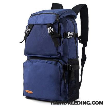 Rugzak Heren Tas Alpinisme Reizen Outdoor Waterdicht Grote Capaciteit Marineblauw