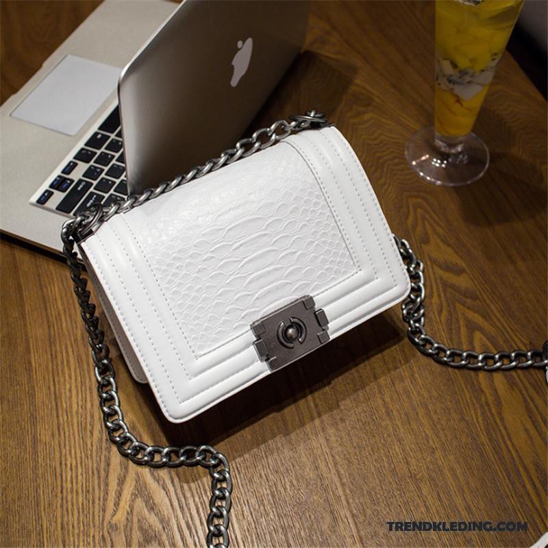 Schoudertas Dames Messenger Tas Mini Ketting Nieuw Geurige Mode Wit