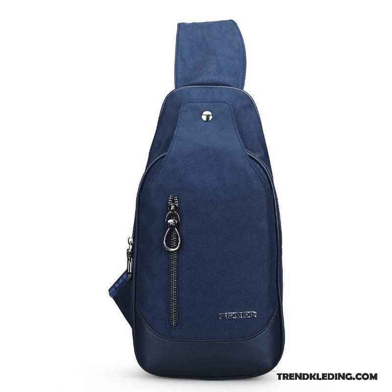 Schoudertas Heren Messenger Tas Lovers Borst Tas Sporttas Rugzak Trend Donkerblauw