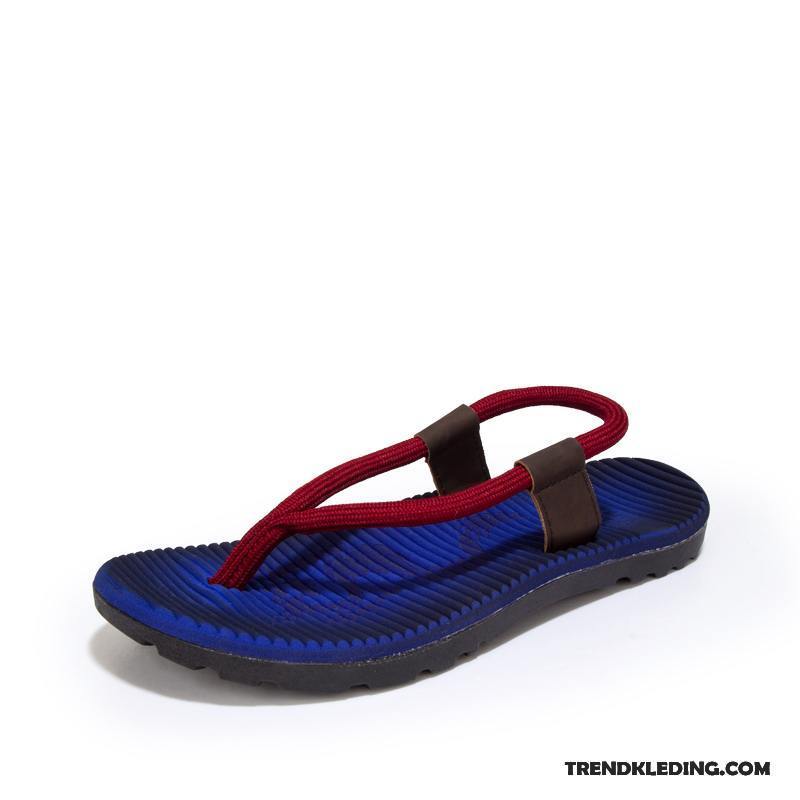 Slippers Heren Antislip Alle Wedstrijden Pantoffels Mannen Casual Comfortabele Marineblauw Zandkleur