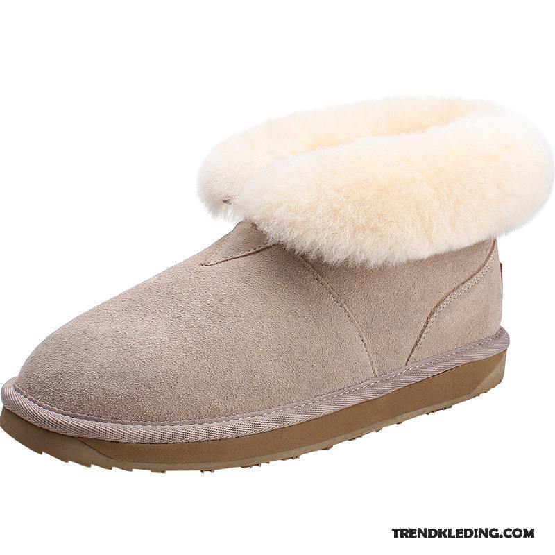 Sneeuwlaarzen Dames Student Korte Laarzen Winter Slip On Schoenen Vrouwen